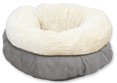 Afp Lamswol Donut Bed Grijs 45X45X25 CM