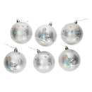 Kinder Kerstballen Frozen II Zilver, 6x8cm