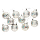 Kinder Kerstballen Frozen II Zilver, 10x6cm