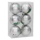 Kinder Kerstballen Eenhoorn, 6 stuks.
