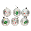 Kinder Kerstballen Eenhoorn, 6 stuks.
