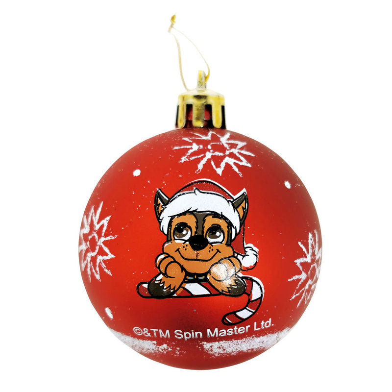 Kinder Kerstballen PAW Patrol Rood, 6st.