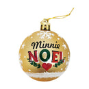 Kinder Kerstballen Minnie Mouse Goud, 10st.