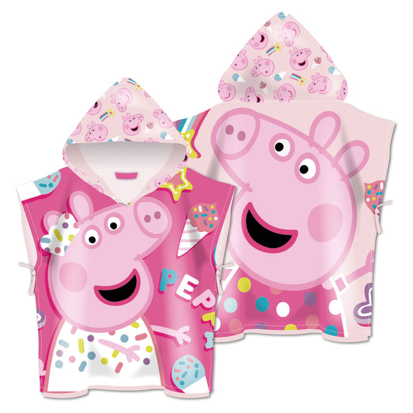 Handdoek Poncho Peppa Pig, 55x55cm