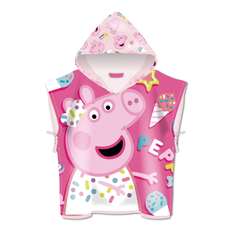 Handdoek Poncho Peppa Pig, 55x55cm