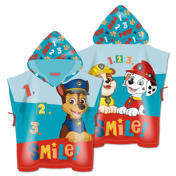 Handdoek Poncho PAW Patrol, 55x55cm