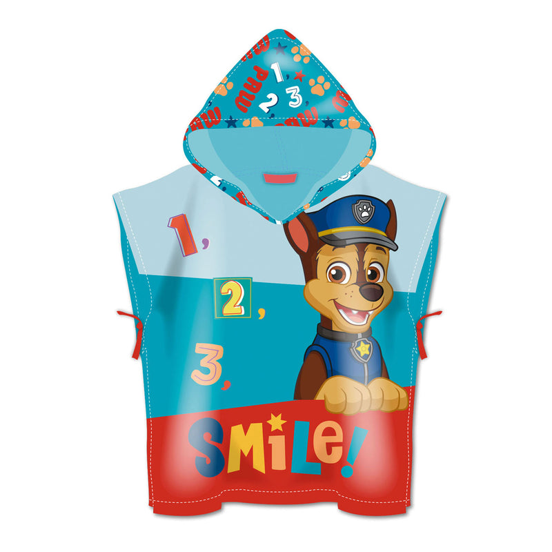 Handdoek Poncho PAW Patrol, 55x55cm