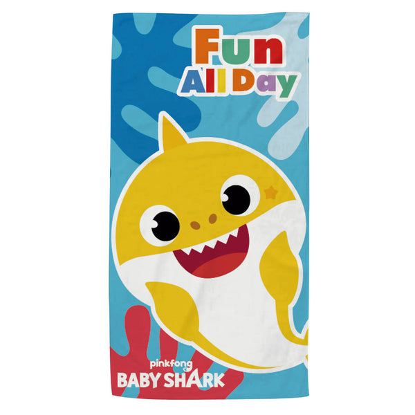 Badhanddoek Baby Shark, 70x140cm