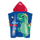 Handdoek Poncho Dino Dude, 55x55cm
