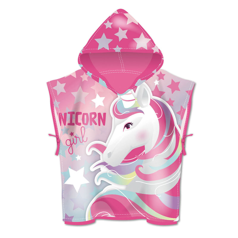 Handdoek Poncho Eenhoorn, 55x55cm