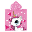 Handdoek Poncho Unicorn Love, 55x110cm