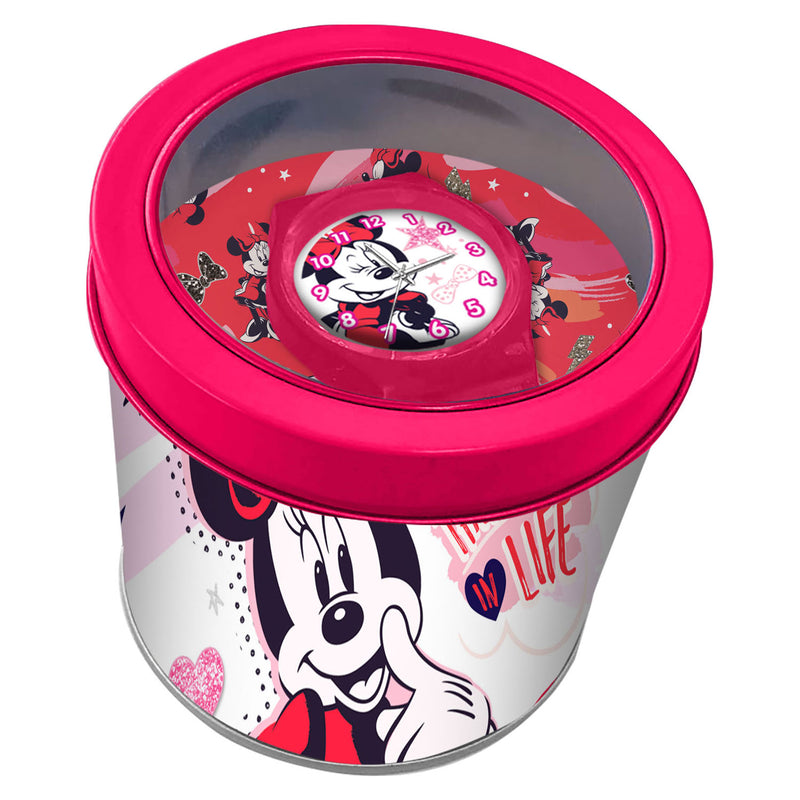 Horloge Minnie Mouse in Metalen Box