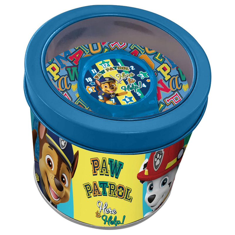 Paw Patrol Horloge in Blik