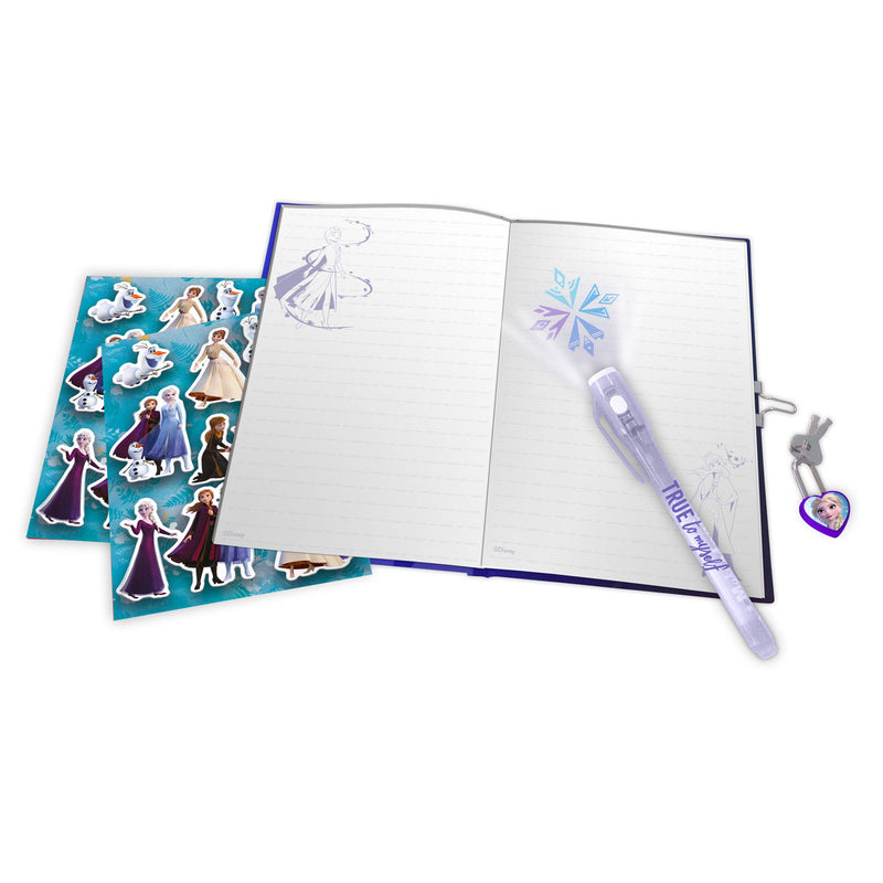Dagboek met Stickers en Geheimschrift Pen - Frozen