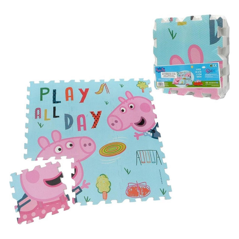 Vloerpuzzel Foam Peppa Pig, 9st.