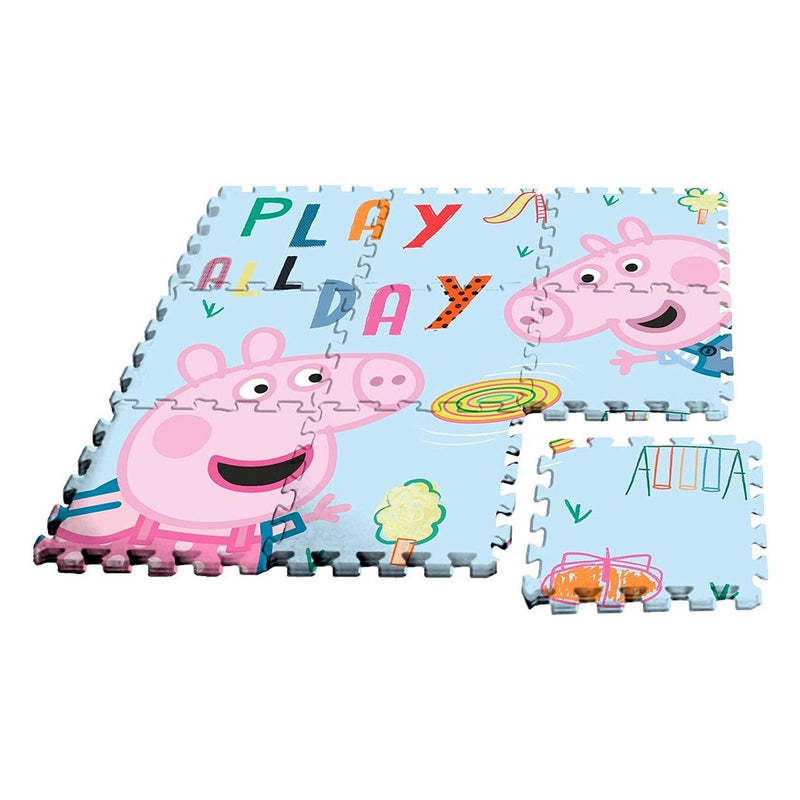 Vloerpuzzel Foam Peppa Pig, 9st.