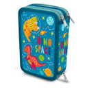 Dino Space 3-Vaks Gevulde Etui