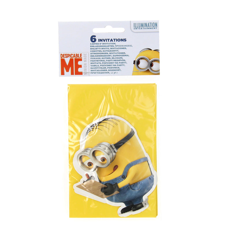 Minions Uitnodigingen, 6st.