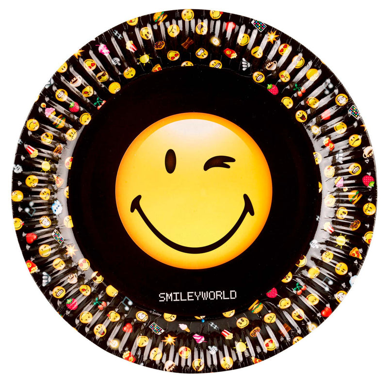 Smiley Emoticons Bordjes, 8st.