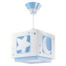Dalber Hanglamp Maanlicht Glow in the Dark Blauw, 24cm