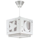 Dalber Hanglamp Maanlicht Glow in the Dark Grijs, 24cm