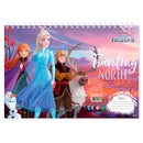 Schetsboek Frozen A4 met Stencils en Stickers