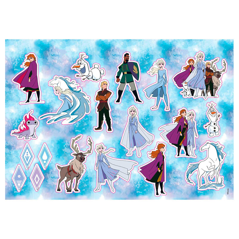 Schetsboek Frozen A4 met Stencils en Stickers