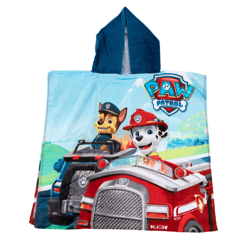 Paw Patrol Handdoek Poncho, 60x120cm