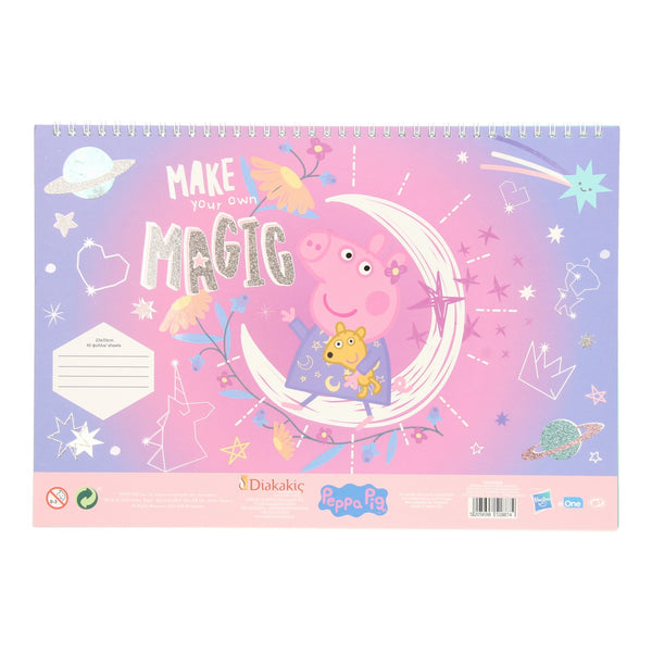 Schetsblok Peppa Pig met Stickers