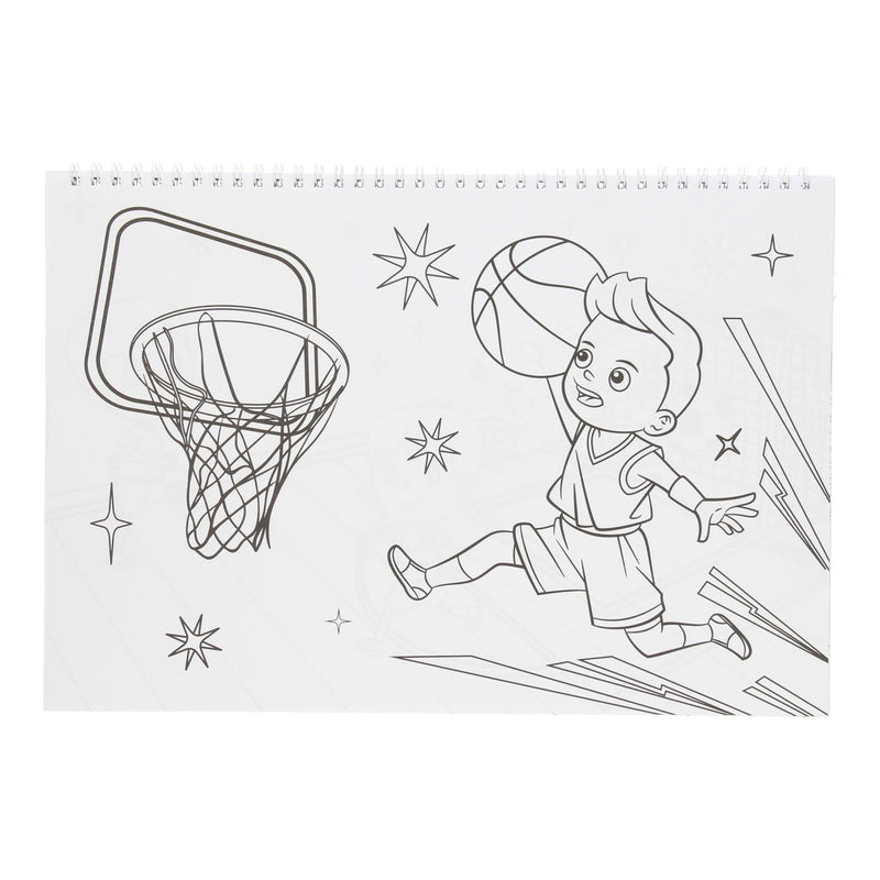 Schetsblok Sport met Stickers
