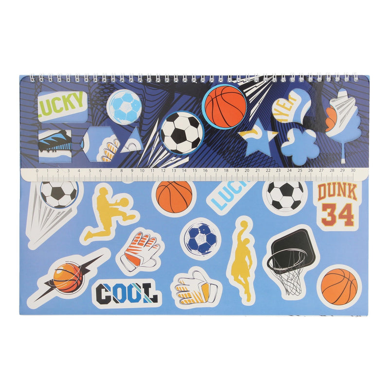 Schetsblok Sport met Stickers