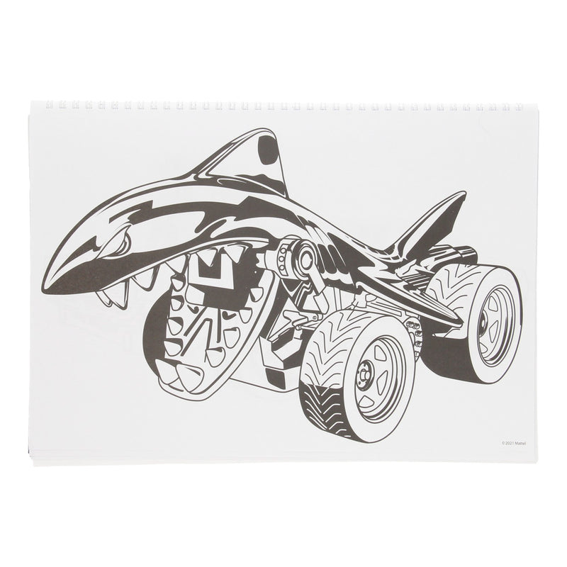 Schetsboek Hot Wheels met Stickers
