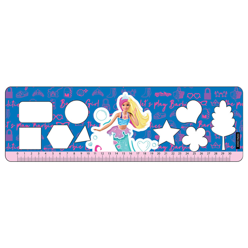 Kleurplaten met Stencil en Stickervel Barbie