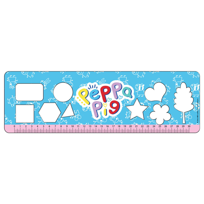 Peppa Pig Kleurplaten met Stencil en Stickervel