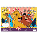 Lion King Kleurplaten met Stencil en Stickervel