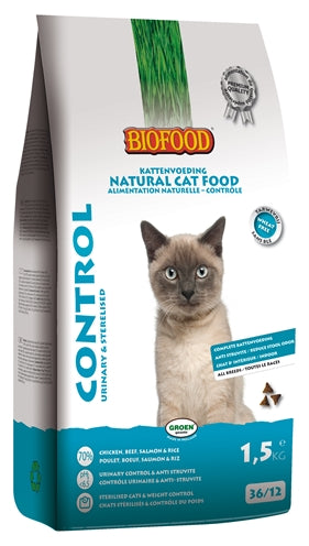 Biofood Cat Control Urinary & Sterilised 1,5 KG