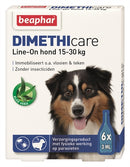 Beaphar Dimethicare Line-on Hond Tegen Vlooien En Teken 15-30 KG 6 PIP 3 ML