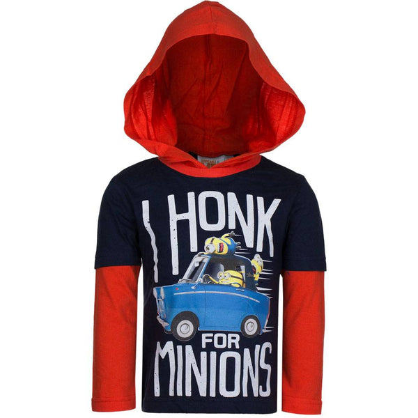 Kinder Longsleeve - I Honk For Minions - 128cm / 8 jaar