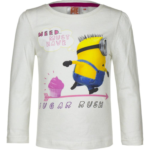 Kinder Longsleeve - Carl (Wit) - 98cm / 3 jaar