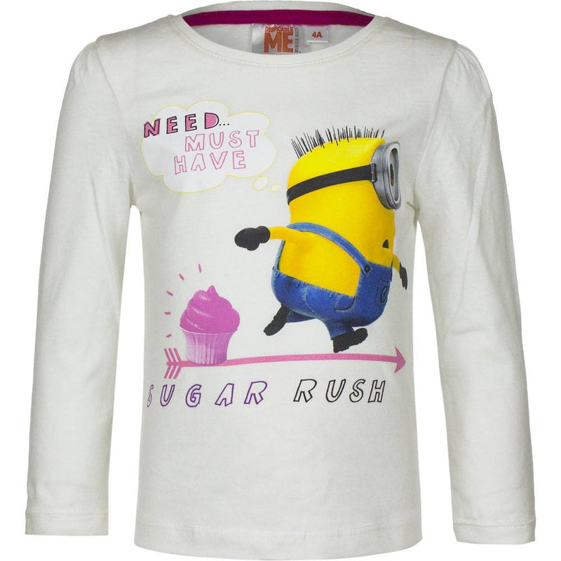Kinder Longsleeve - Carl (Wit) - 116cm / 6 jaar