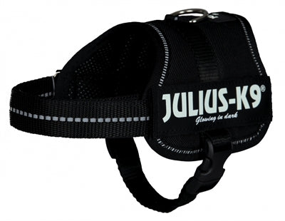 Julius K9 Power-harnas / Tuig Voor Labels Zwart BABY 2/33-45 CM