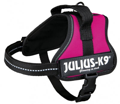 Julius K9 Power-harnas / Tuig Voor Labels Fuchsia MINIMINI/40-53 CM