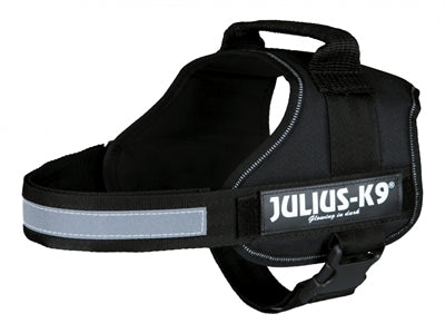 Julius K9 Power-harnas / Tuig Voor Labels Zwart MAAT 0/58-76 CM
