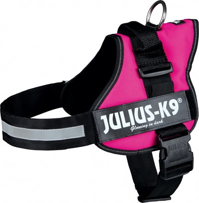 Julius K9 Power-harnas / Tuig Voor Labels Fuchsia MAAT 3/82-118 CM