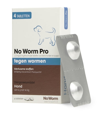 No Worm Pro Hond S 4 TBL