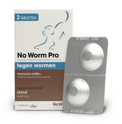 No Worm Pro Hond M 2 TBL