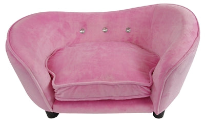 Enchanted Hondenmand / Sofa Ultra Pluche Snuggle Licht Roze 68X41X38 CM