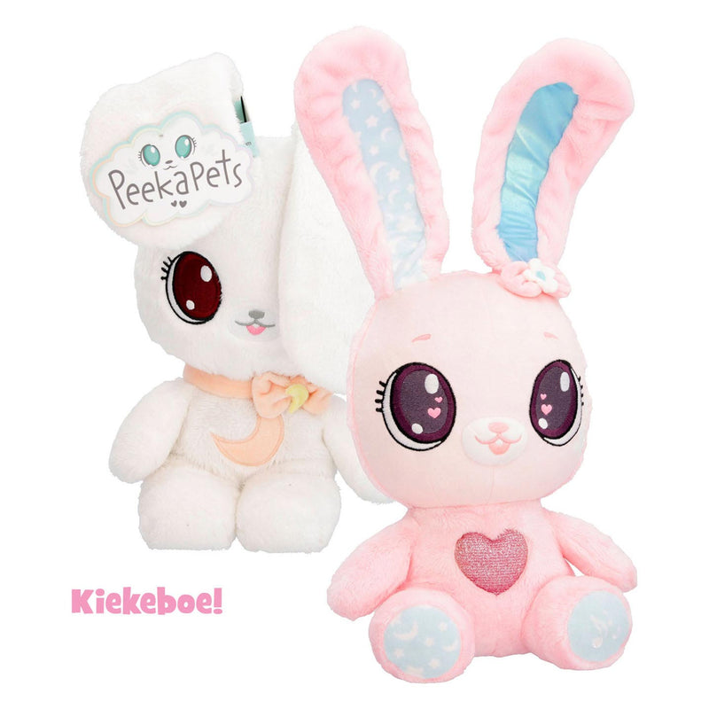 Peekapets Kiekeboe Knuffel Bunny Roze Violet met Geluid