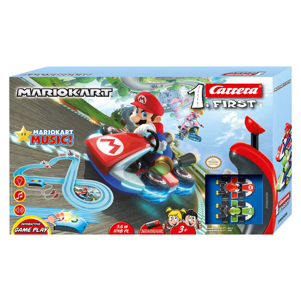 Carrera Firts Mariokart Racebaan + 2 Raceauto&#039;s + Licht en Geluid