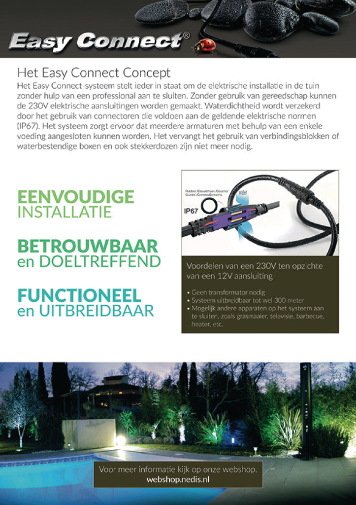 Easy Connect EC65431 Led Grond Spot 2 W